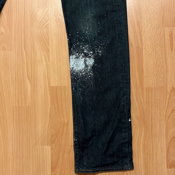 Levi’s 501 Paint Splattered Jeans - Picture 2 of 8